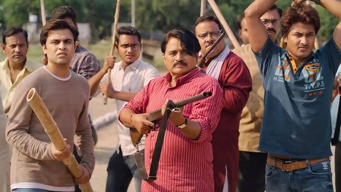 Vikas, Prahlad, and Rinki in Panchayat